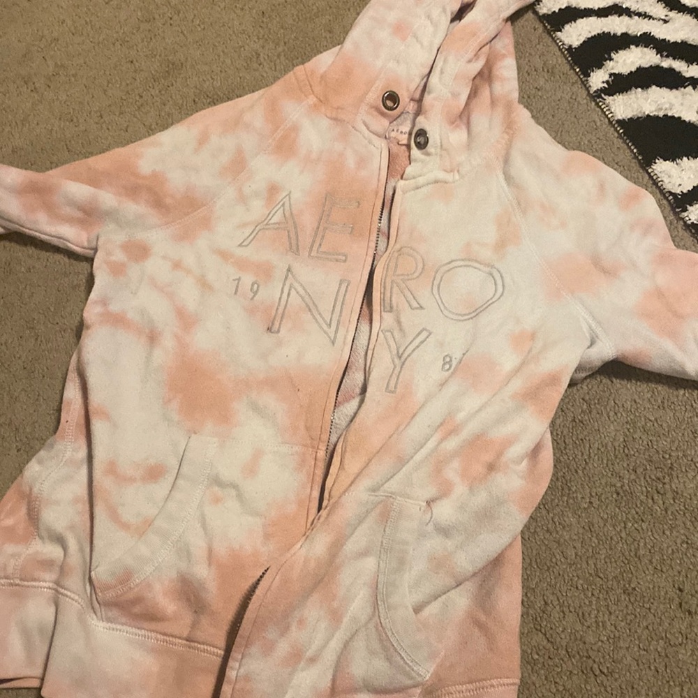 aeropostale pink tie-dye jacket